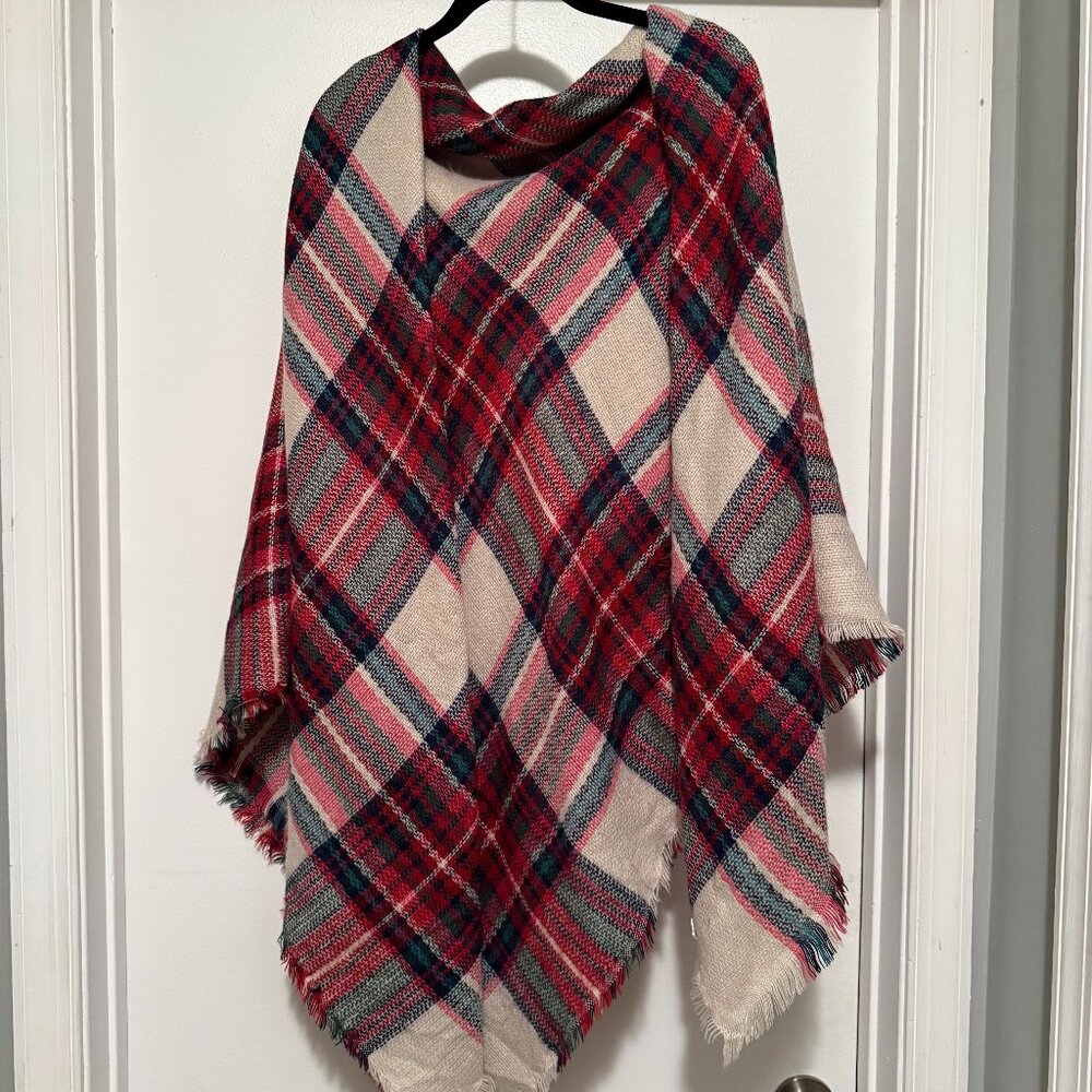 Plaid Blanket Scarf